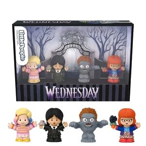 Little People Collector Wednesday Netflix 4 Figure Set NEW